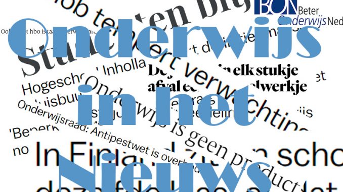 Onderwijs in het nieuws kopiërenKleiner